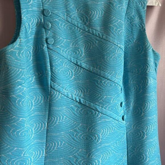Vintage 60s sleeveless womens plus size dress - Picture 4 of 5